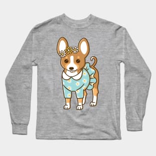 Tricolor Chihuahua Long Sleeve T-Shirt
